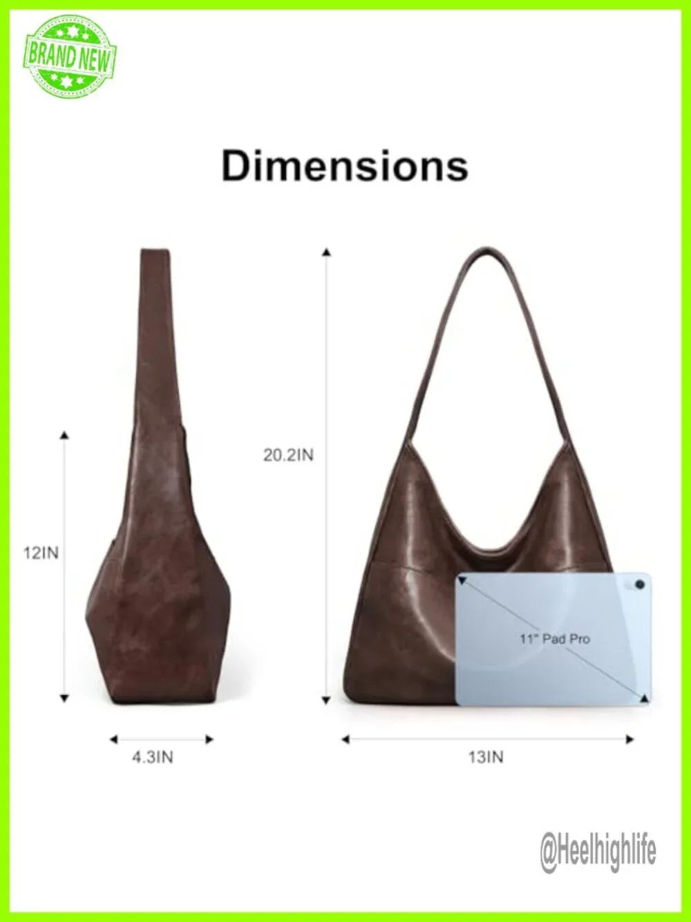 Slouchy Hobo Shoulder Bag Faux Leather Tote for Women Daily